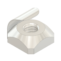 MODULAR SOLUTIONS STAINLESS STEEL FASTENER&lt;br&gt;M6 SQUARE NUT W/POSITION FIX
